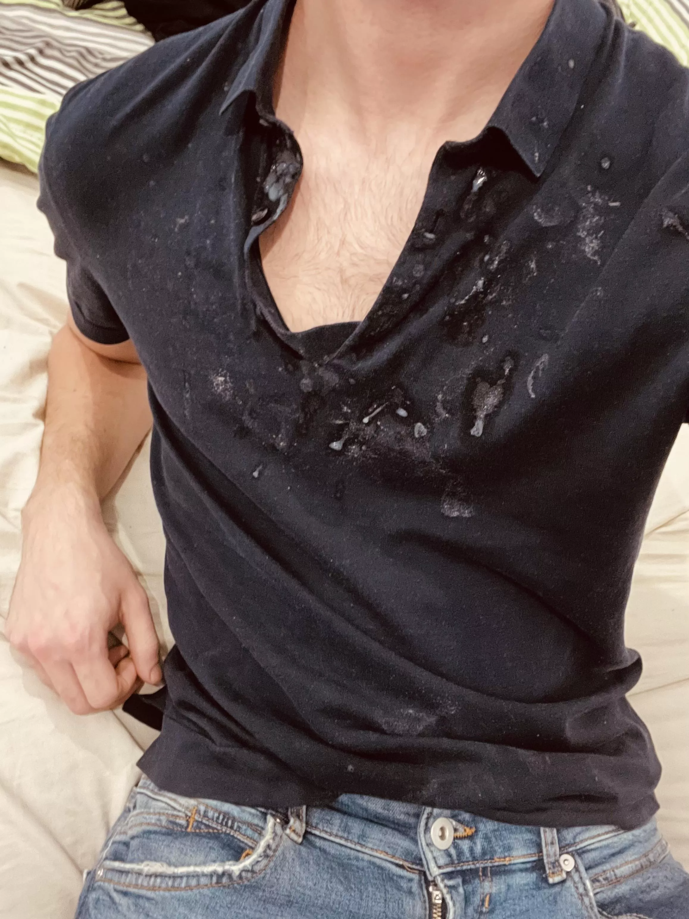 Would you add more cum to my polo, pretty please?