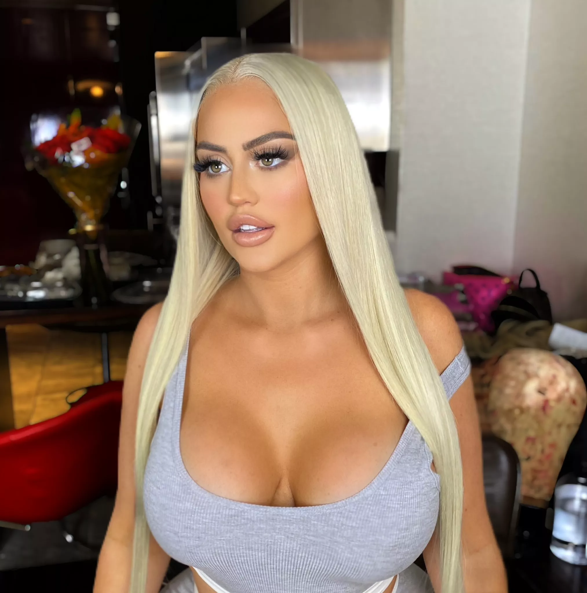 Would you blow your load on my tits?