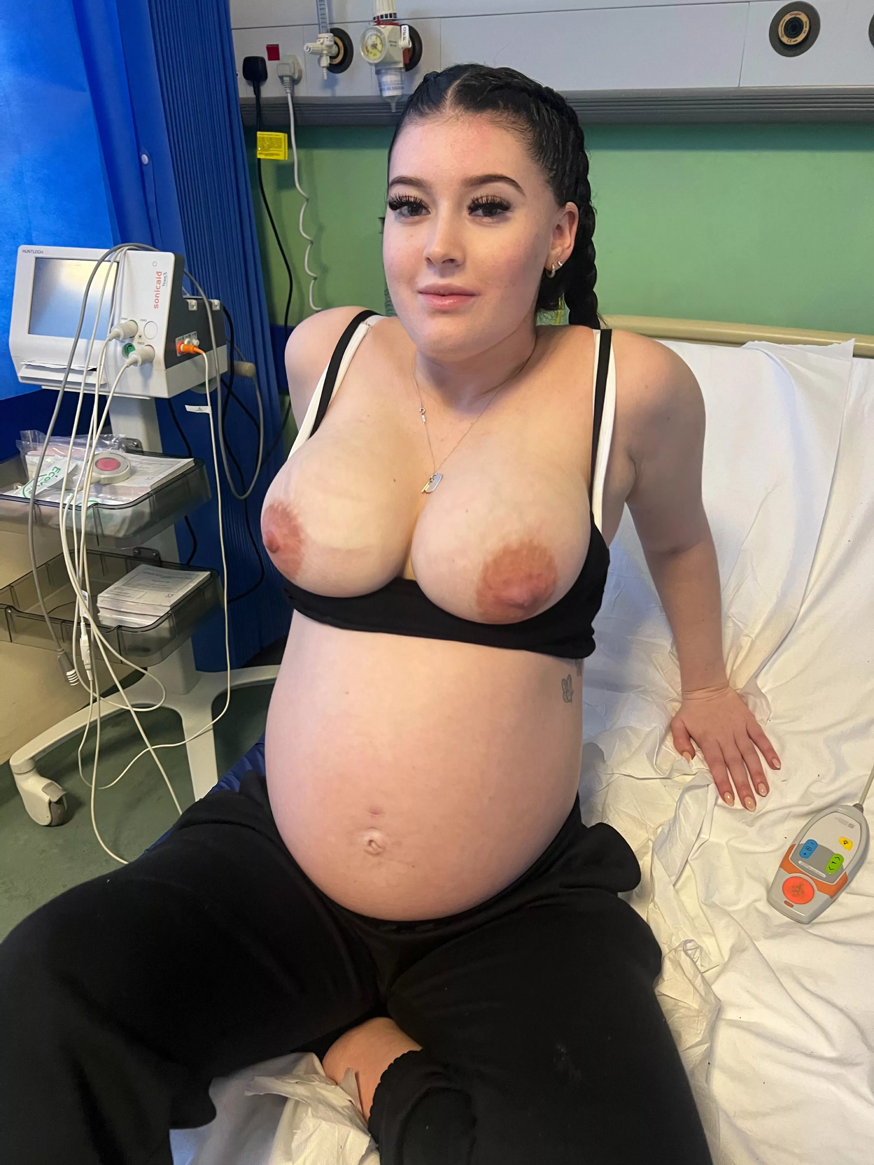 Would you fuck me into labour on the hospital bed?