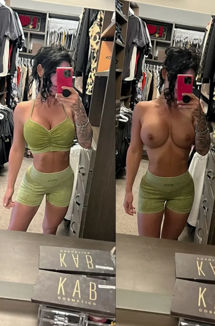 Would you let me workout topless if you owned the gym . I like my new outfit but the top I can do without 