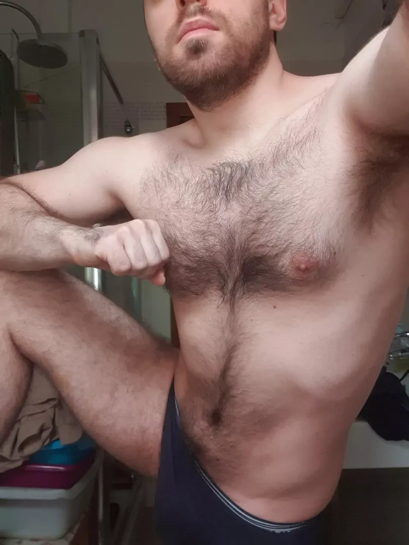 Would you like lick my nipples in all these hair?