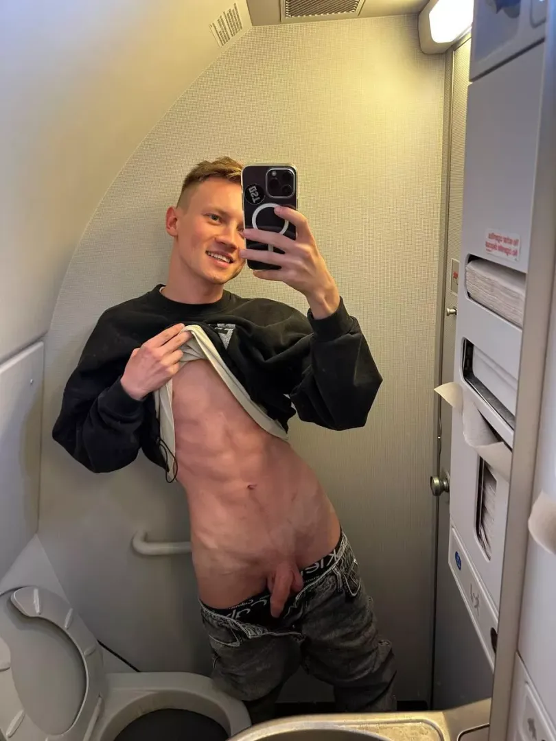 would you like to lock yourself in the toilet with me?