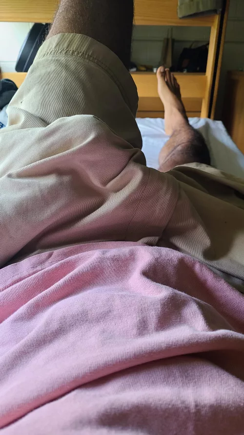 Would you rub your toes on my bulge?