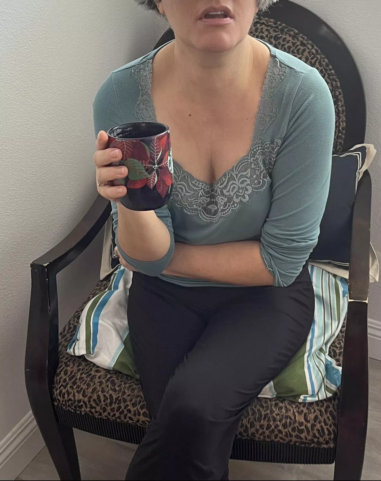 Would you share a cup of coffee with my 52 mature sexy wife?