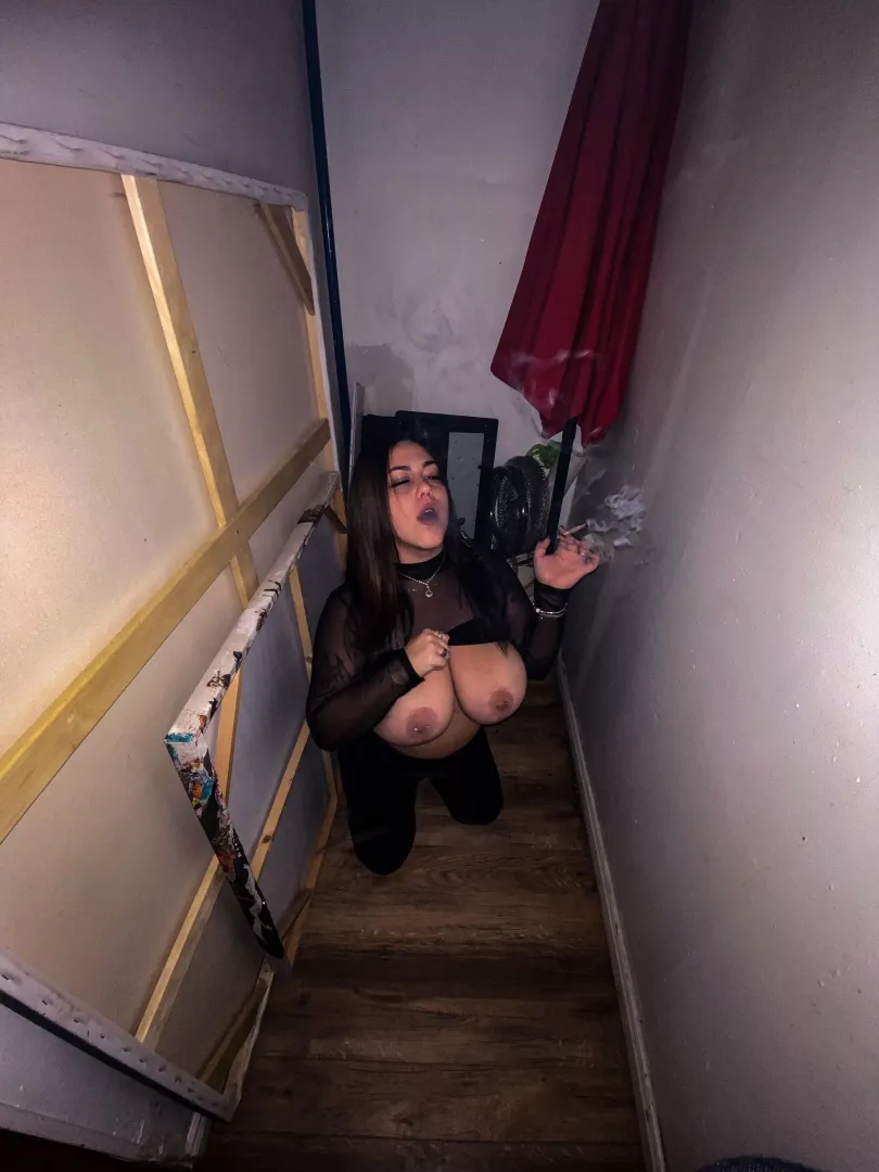 Would you smoke with me in thid backstore?