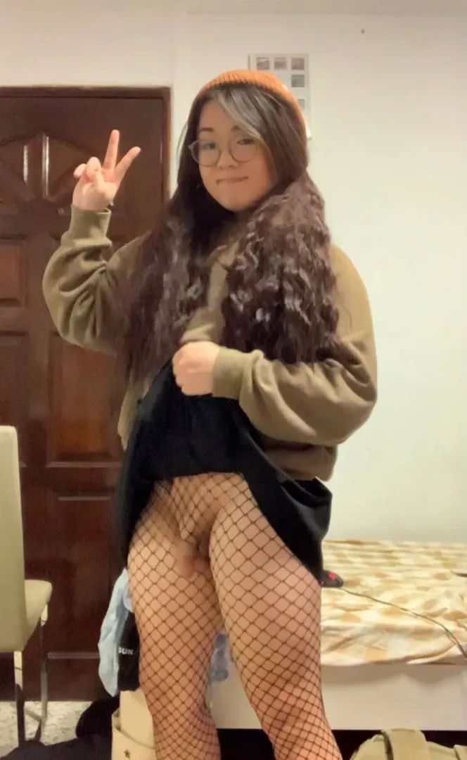Would you suck my cute girl cock