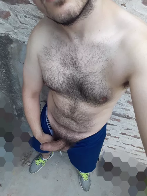 would you suck my sweaty cock after workout?