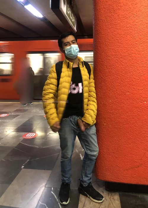 Would you swallow my load in the subway?