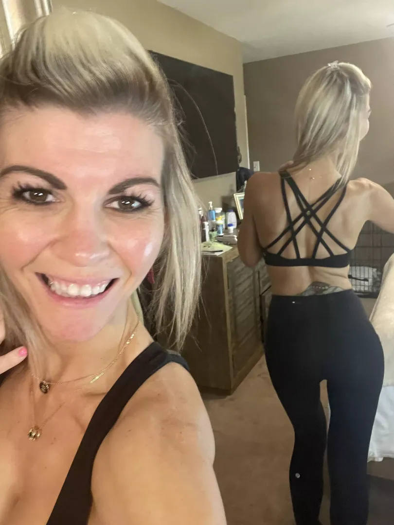 Would you wonder what was under my yoga pants? 39F