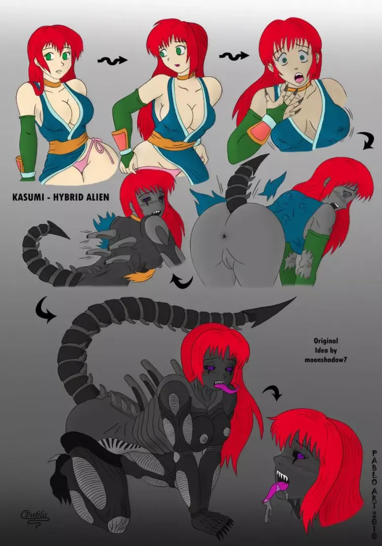 Xenomorph Hybrid (F Human -> F Hybrid, by locofuria)