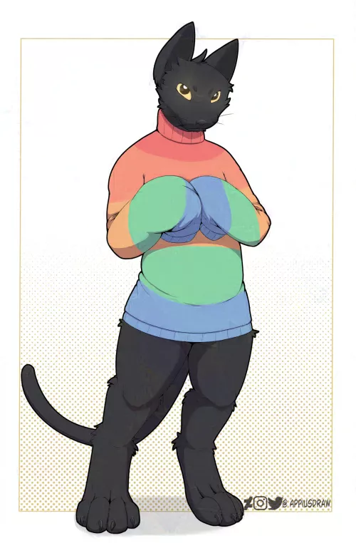 Xi the Void kitty (Art by Me)