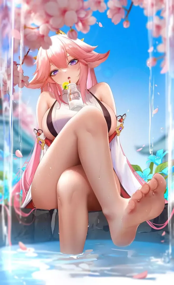 (Yae Miko) looking for a dommy mommy to make me worship her!