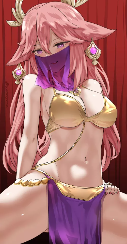 Yae Miko ravishing dancer (uenoryoma) [Genshin Impact]