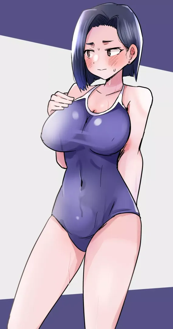 Yamada Sanae Wearing Her School Swimsuit (The Dangers In My Heart)