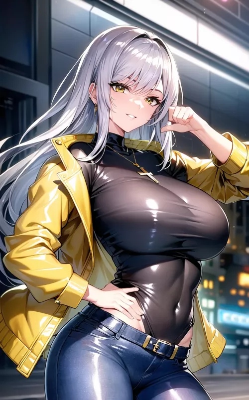 Yellow Leather Jacket