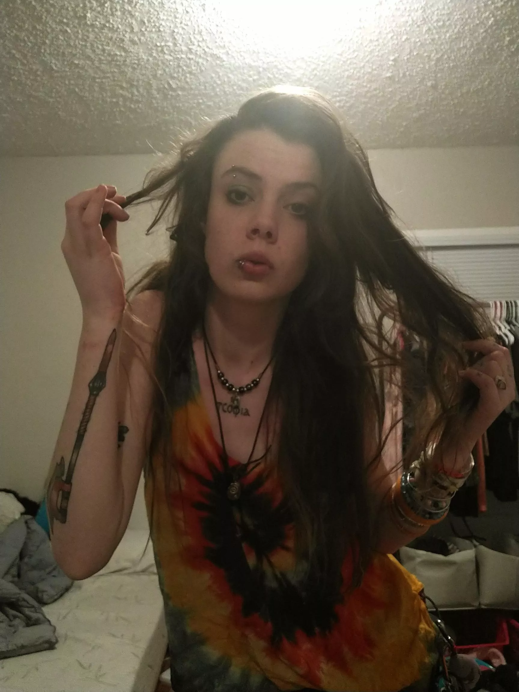 Yes, I woke up like this.. you thought I was gonna put physical energy into enhancing Myself for you?! 🤣🖕