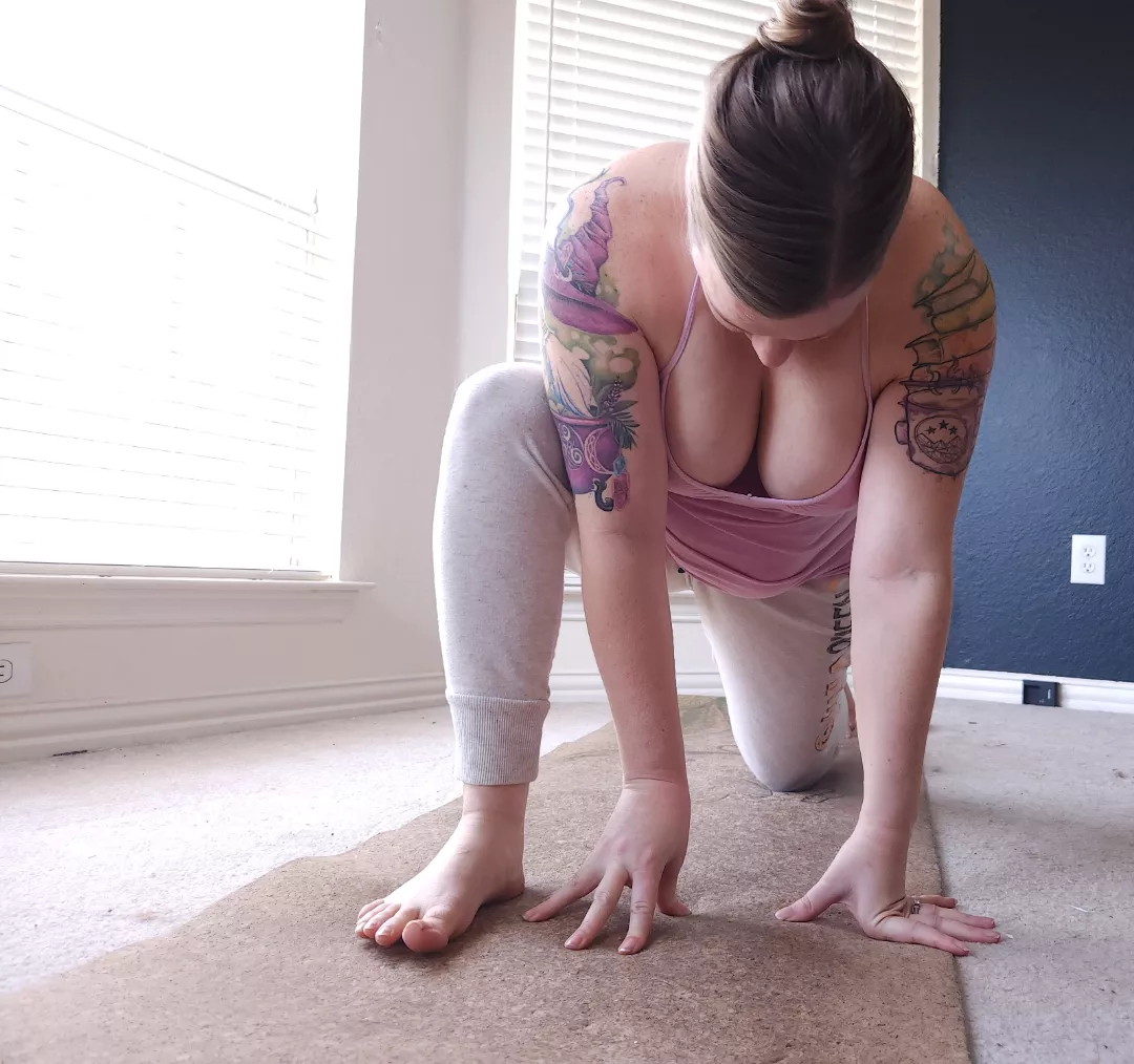 Yoga at home is more fun