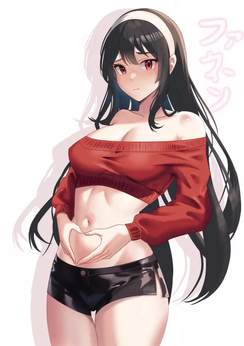 Yor Forger Embarrassed In Her Slutty Outfit (Spy X Family)