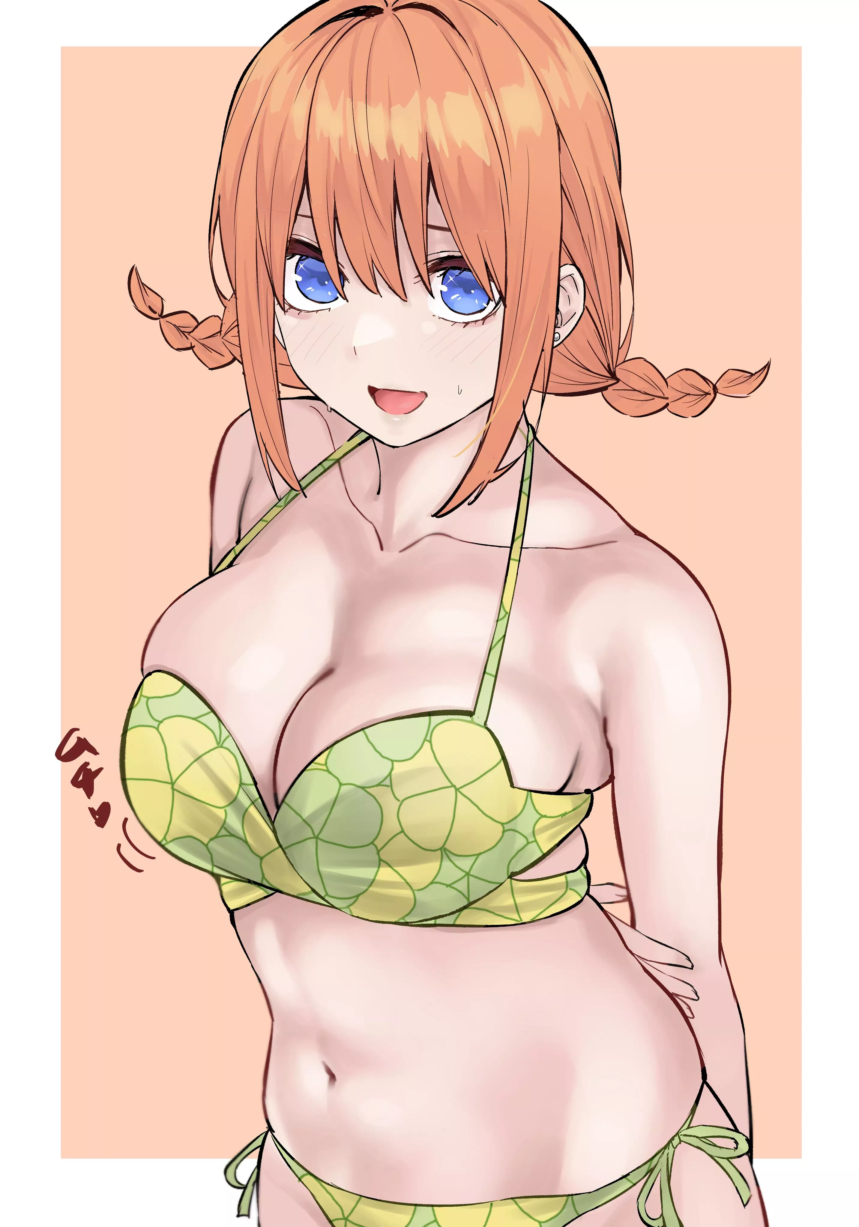 Yotsuba's Skintight Floral Bikini (Quintessential Quintuplets)