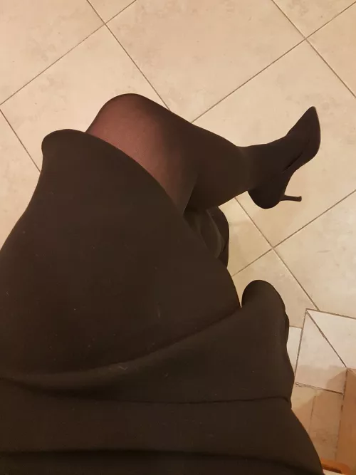 You belong at my feet cladded heels.