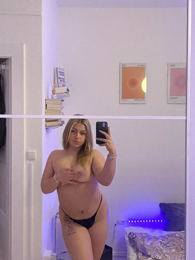 you can cover me with your cream but nothing may hit my blond hair