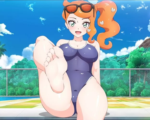 You can lick my sole if you beat me (Blue-Senpai) [Pokemon]