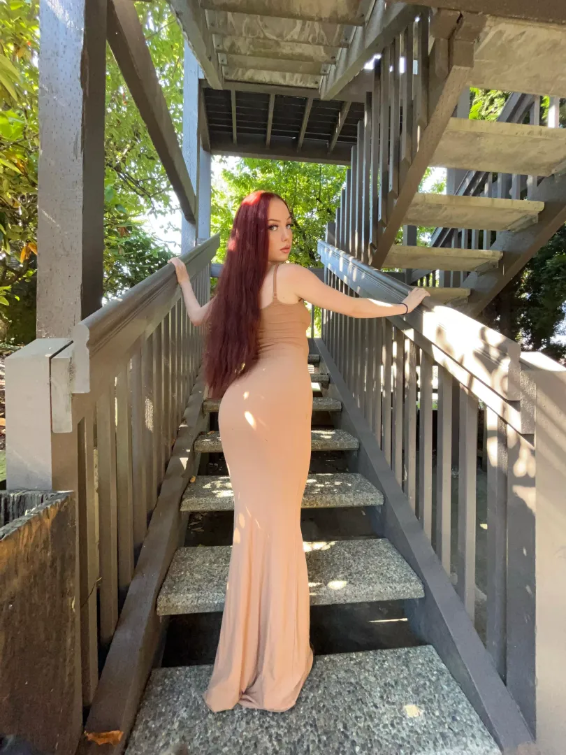You can never go wrong with nude sundresses.