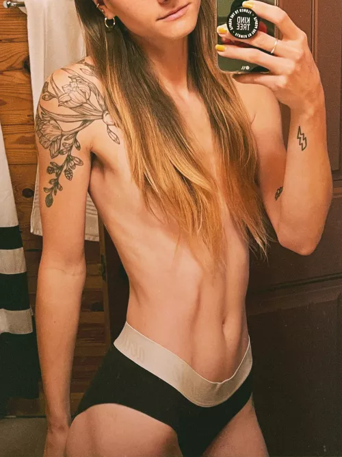 You can see my rib cage even when I’m not trying