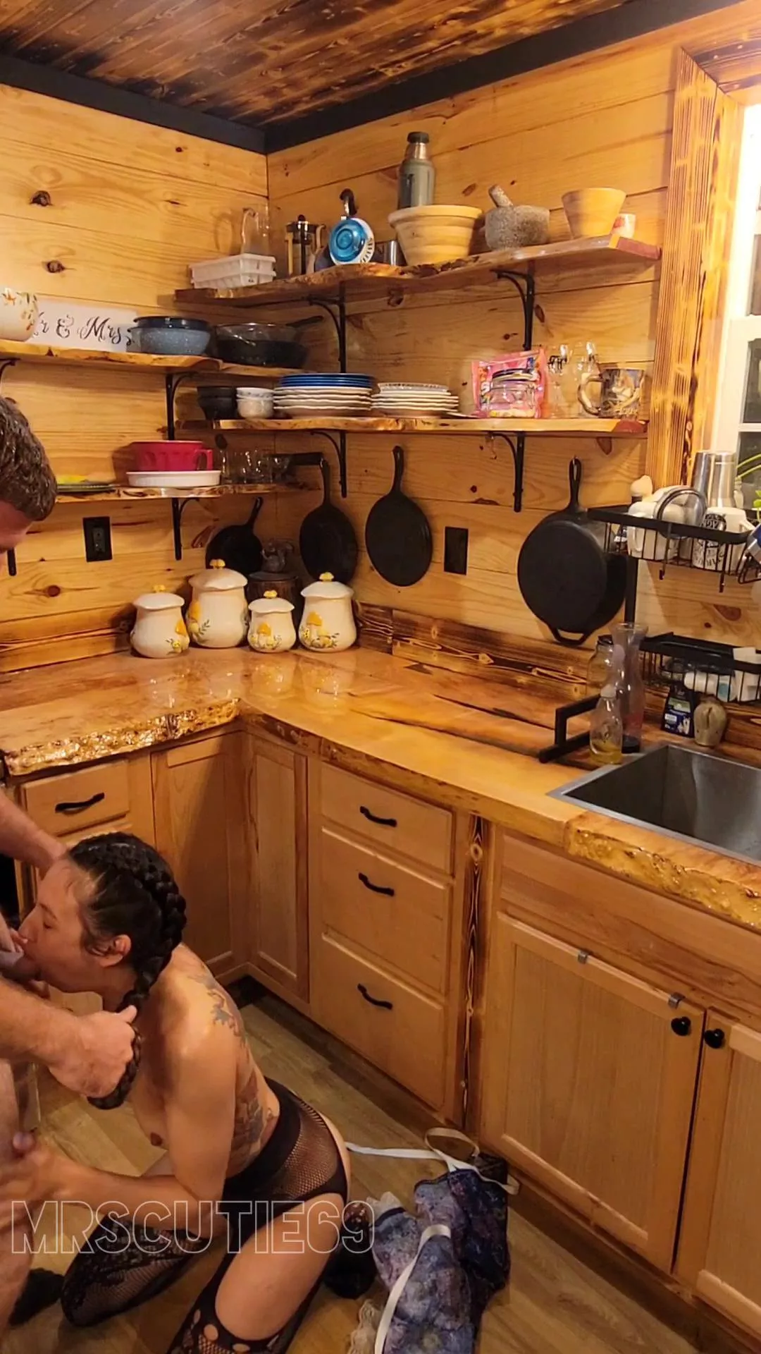 You can wrap my braids around your hands they're so long.