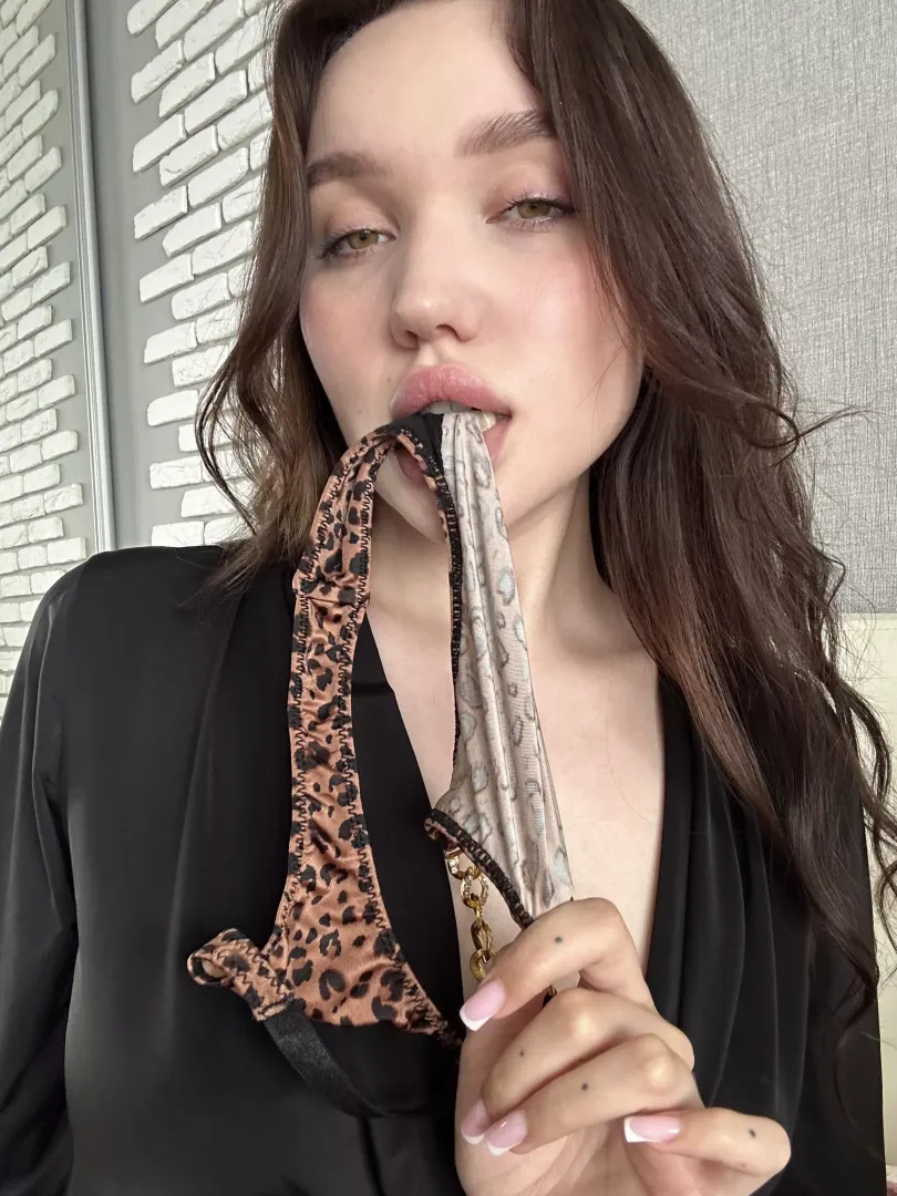 You caught me with my dirty panties in my mouth again