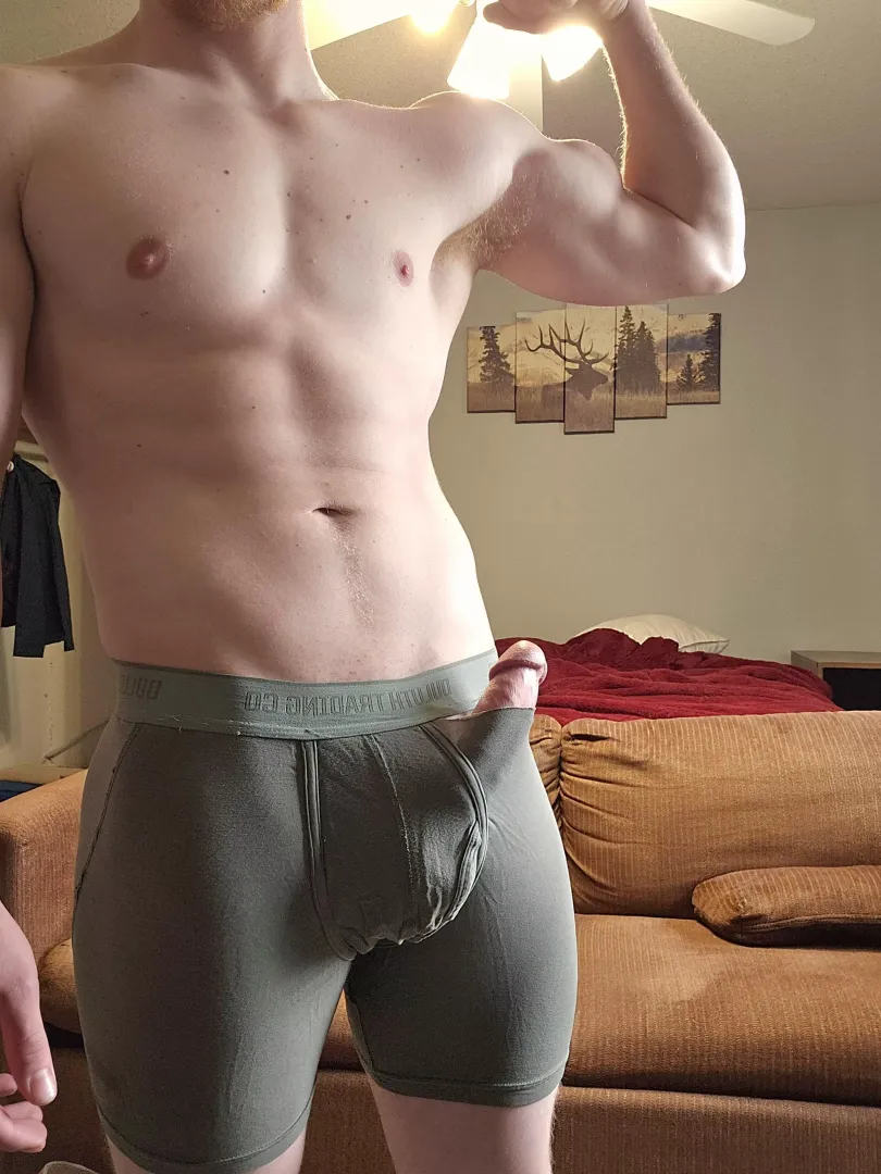 You ever get so hard your cock bursts through your underwear? (23)