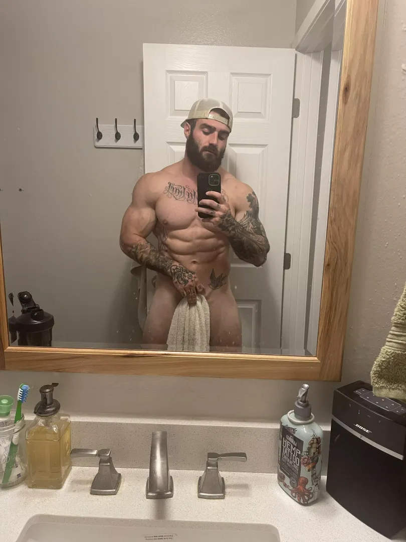 You gonna make me drop this towel or what?