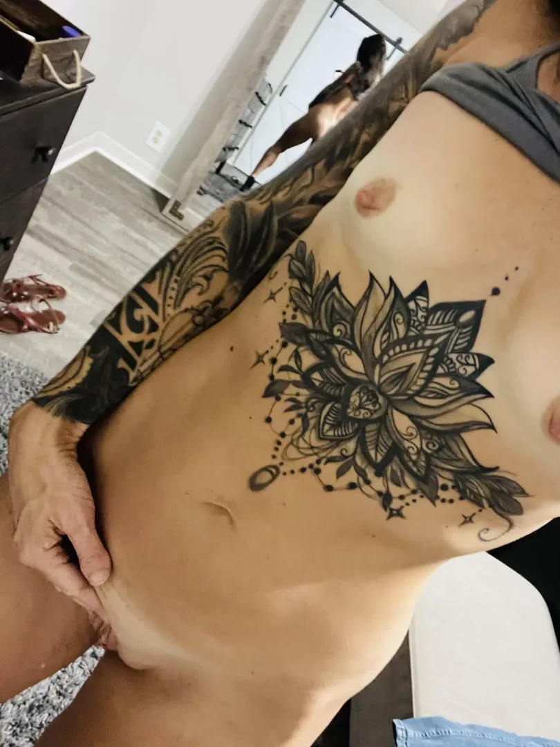 You know he wants this pussy more than yours. You can clean it up when he is done😏