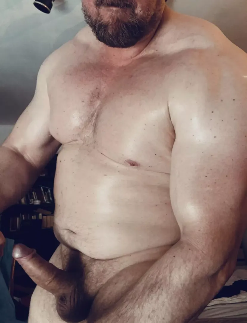 You ring your new neighbors doorbell to complain about the noise coming from his apartment. He opens the door and you him with a rage boner!. How do you react