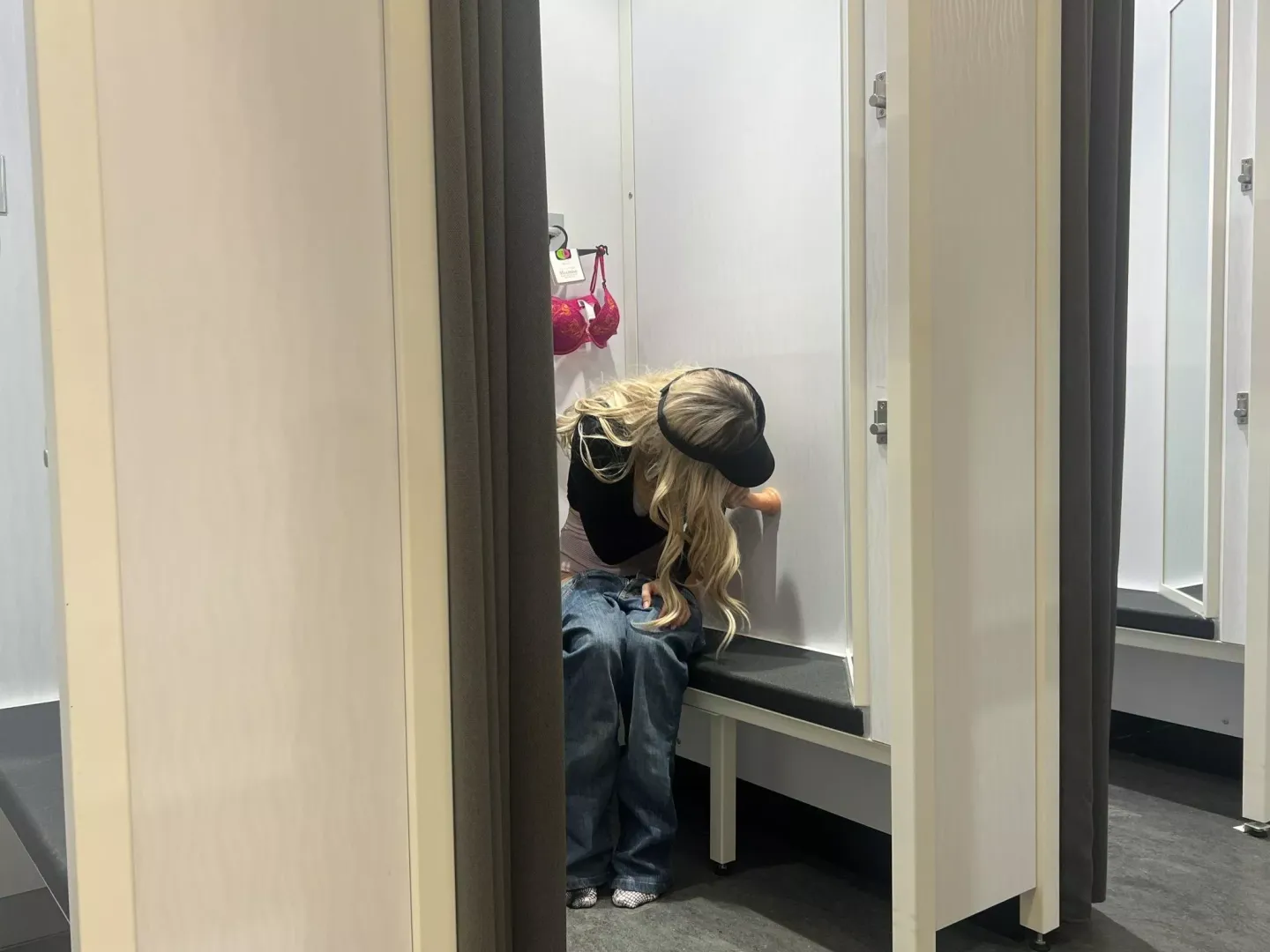 You walk past and see this. You sneaking in here to replace my dildo?