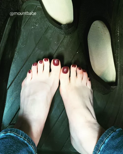 You want to do WHAT to my feet while I drive?