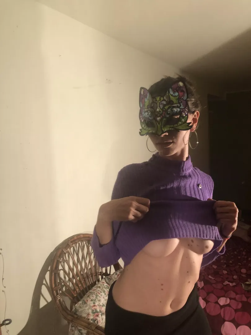 You wouldn't think i'd be hiding these under my sweater.