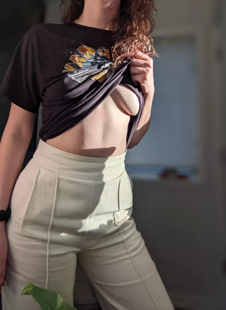 Your favorite soft tease in a soft tee [F]