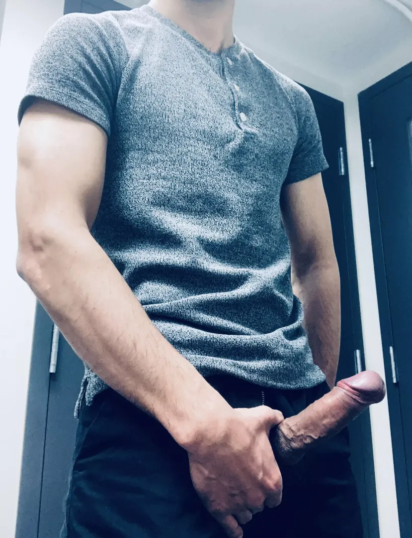 Your hole would look better with my fat cock in it, don’t you think? (20)