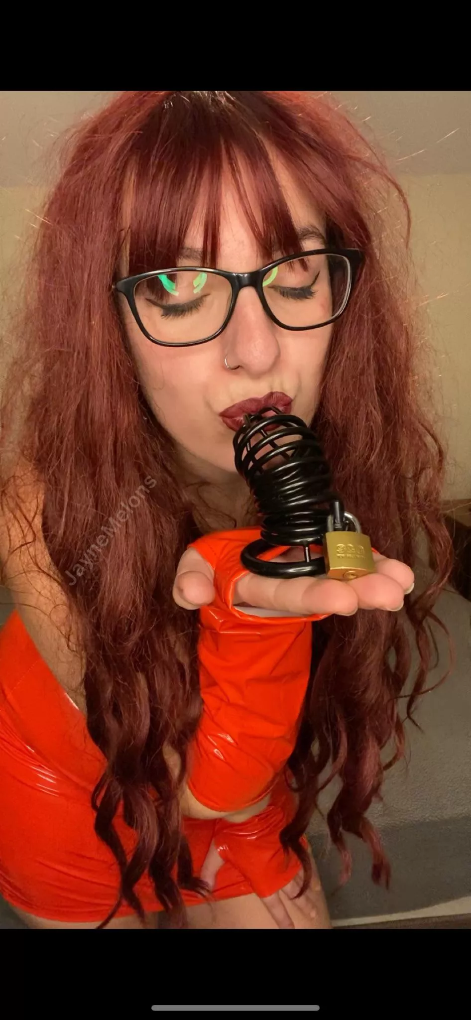 Your nasty little cock won’t fill this up will it? [Domme]