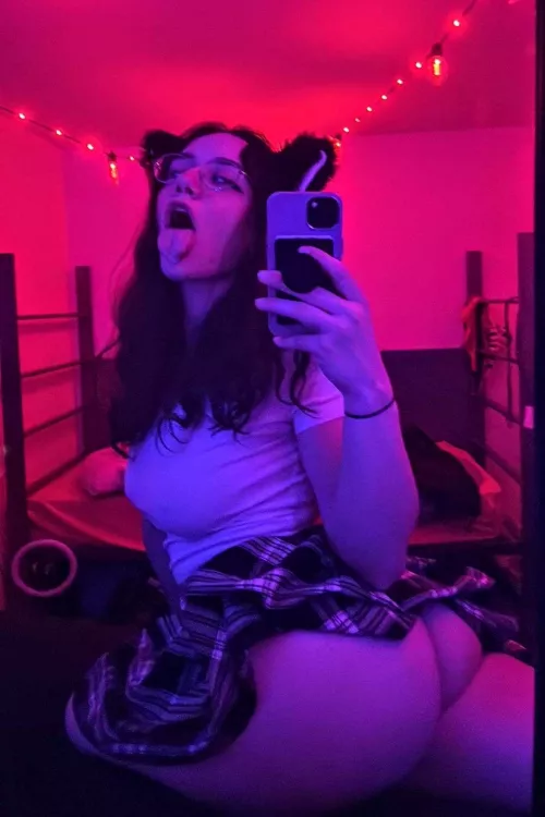 Your purrfect little cat girl is ready to play