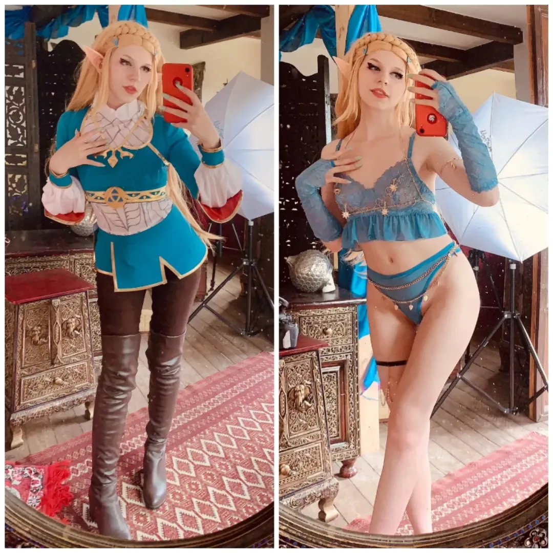 Your Sheika Slate should have a new lewd function, is it working? Zelda from Breath of the wild by x_nori_ [Self]