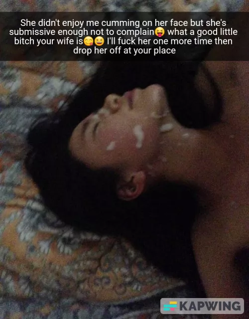 Your wife doesn't like facials but she won't complain to the bull