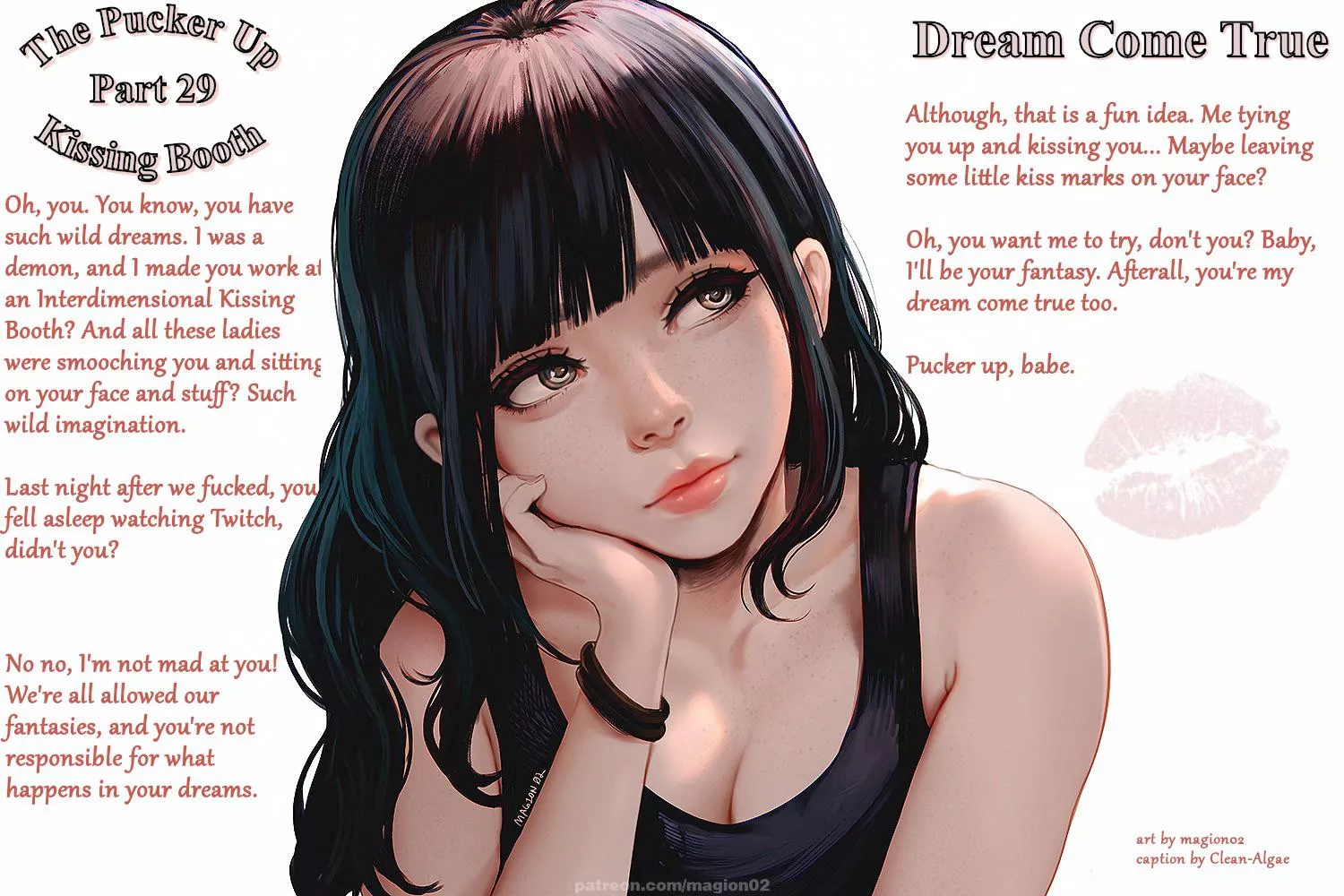 You’re Her Dream Come True [gentle femdom] [gender neutral pov] [meta?] [wholesome] [The Kissing Booth, Part 29]