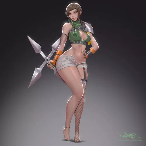 Yuffie Kisaragi Lewd Body (Pinkdrawz)
