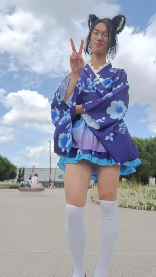 Yukata at Japan Expo 🩵