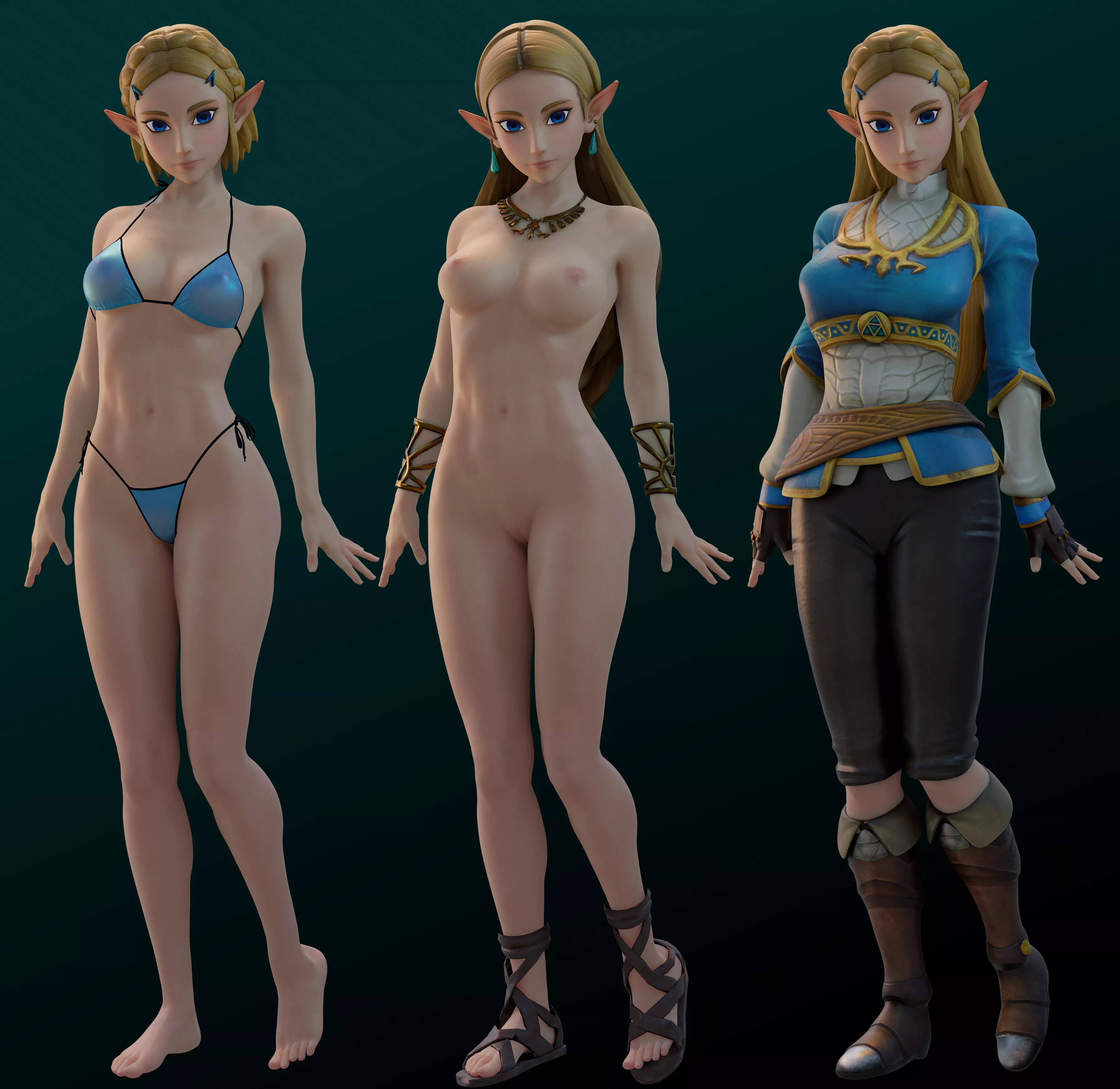 Zelda Model for Blender (Nextr3d)